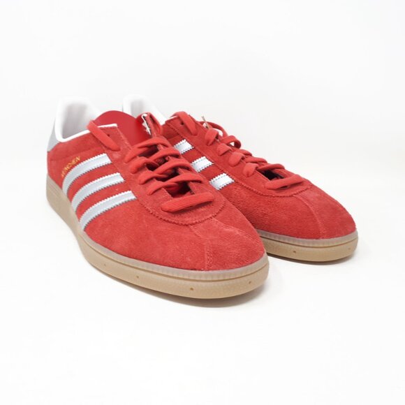 Adidas Munchen Originals Casual Shoe Sneaker GY7402 Mens Size 13 Scarlet Red NEW - Picture 4 of 12